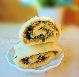 韭菜肉花捲 韭菜肉花捲