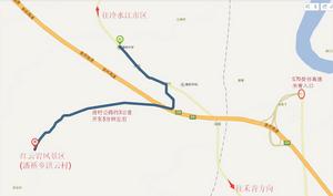 從潘橋中學出發路線指引