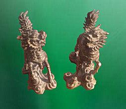 清代銅鎏金麒麟 清代銅鎏金麒麟