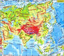 亞洲地形圖