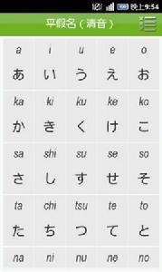 掌中日語五十音圖 掌中日語五十音圖