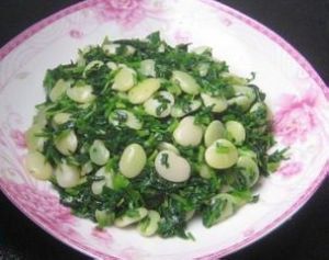 薺菜涼拌洋扁豆 薺菜涼拌洋扁豆