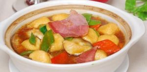 蝦仁竹蓀扒豆腐 蝦仁竹蓀扒豆腐