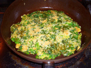 蝦皮芹菜葉煎餅 蝦皮芹菜葉煎餅