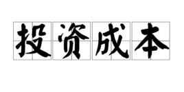 投資成本 投資成本
