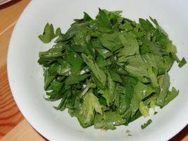 熗拌芹菜葉
