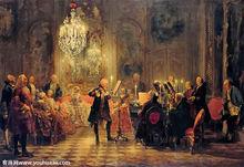 腓特烈大帝在無憂宮的長笛演奏會上