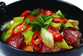 乾鍋萵筍臘肉 乾鍋萵筍臘肉