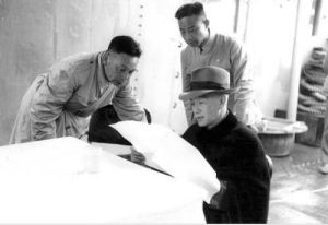國軍1955年撤離大陳島,這是蔣經國1954年在該島上的留影。