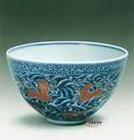 素三彩折枝花紋碗 素三彩折枝花紋碗