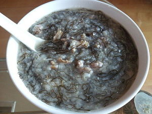 髮菜瘦肉粥 髮菜瘦肉粥