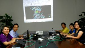 吳國勝在會議中