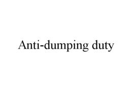 Anti-dumping duty Anti-dumping duty