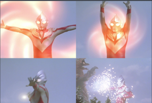 迪迦電擊拳積蓄能源之後放出的拳擊,命中後能量會現出火花。積蓄的能量的效果能夠持續一段時間,拳腳的攻擊都會打出火花來。對火焰哥爾贊、比佐摩、加坦傑厄時使用過。