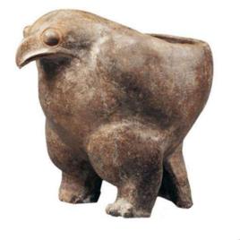 新石器時代陶鷹鼎 新石器時代陶鷹鼎