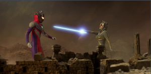 迪迦對戰卡蜜拉