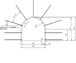 巷道剖面圖 巷道剖面圖