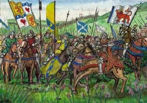 主要裝備和作戰風格還停留在中世紀的蘇格蘭騎兵