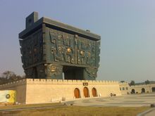 江西儺文化主題館的巨大雕塑