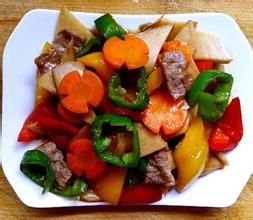 三色椒爆牛肉 三色椒爆牛肉