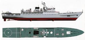 海軍891畢昇號試驗艦視圖