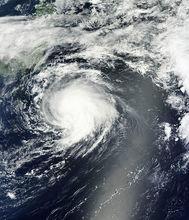 熱帶風暴莫拉菲 衛星雲圖
