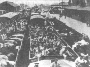 東北軍乘火車南下