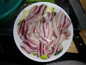 鹹肉蒸河蝦 鹹肉蒸河蝦