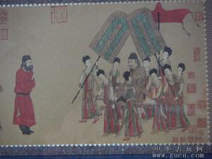唐閻立本步輦圖 唐閻立本步輦圖