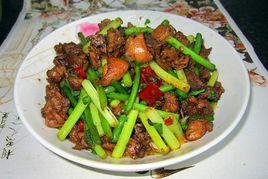 蒜苗炒鴨肉 蒜苗炒鴨肉