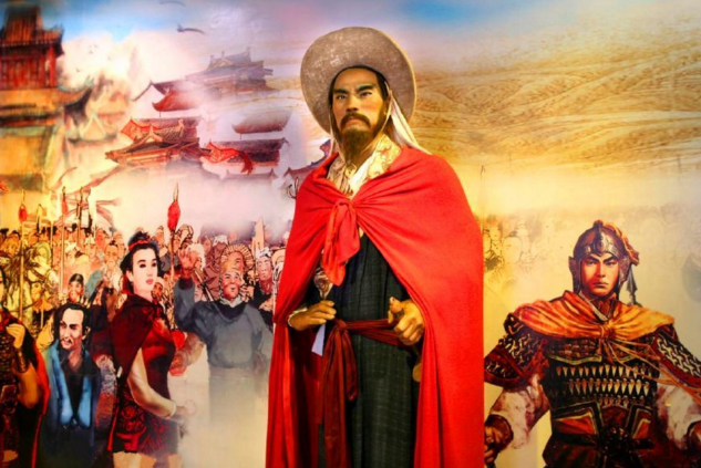 “闖王”李自成蠟像