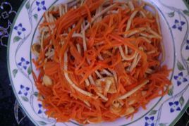 胡蘿蔔炒豆腐絲 胡蘿蔔炒豆腐絲