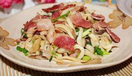 培根炒杏鮑菇 培根炒杏鮑菇