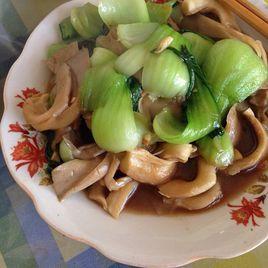 油菜炒蘑菇 油菜炒蘑菇