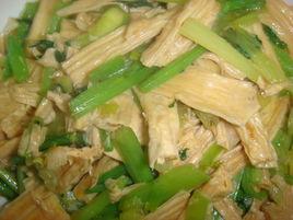 香芹腐竹 香芹腐竹