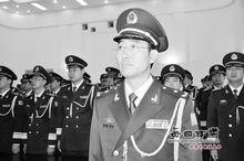 王明孝在晉升少將軍銜儀式現場