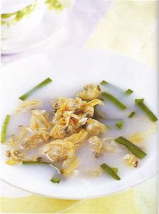 韭菜煮蛤蜊肉 韭菜煮蛤蜊肉