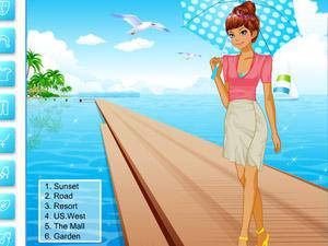 黃昏下的女生 黃昏下的女生