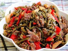 酸豆角炒雞 酸豆角炒雞