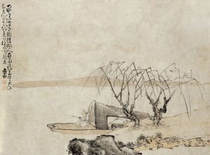 清黃慎設色山水圖 清黃慎設色山水圖