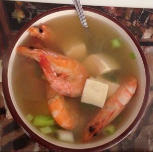 大蝦豆腐湯