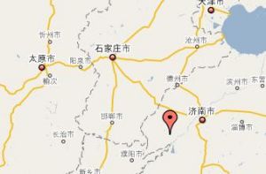 （圖）銅城鎮在山東省內位置