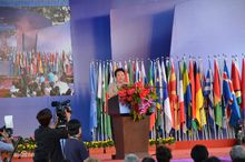 民促會張維新會長在和平論壇發表宣言