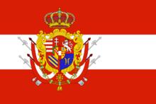 哈布斯堡-洛林皇室時的國旗