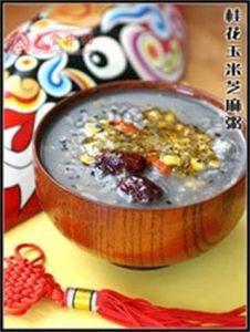 桂花玉米芝麻粥 桂花玉米芝麻粥