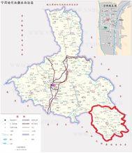 黎明鄉在寧洱縣位置（紅圈部分）