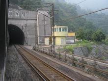 在火車上拍大瑤山隧道