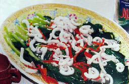 魷魚扒芥藍葉 魷魚扒芥藍葉