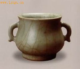 龍泉窯青釉雙耳爐 龍泉窯青釉雙耳爐