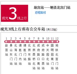北京公交觀光3線 北京公交觀光3線